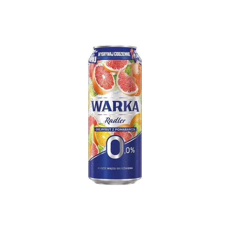 WARKA RADLER GREJPFRUT Z POMARANCZA 0.5L