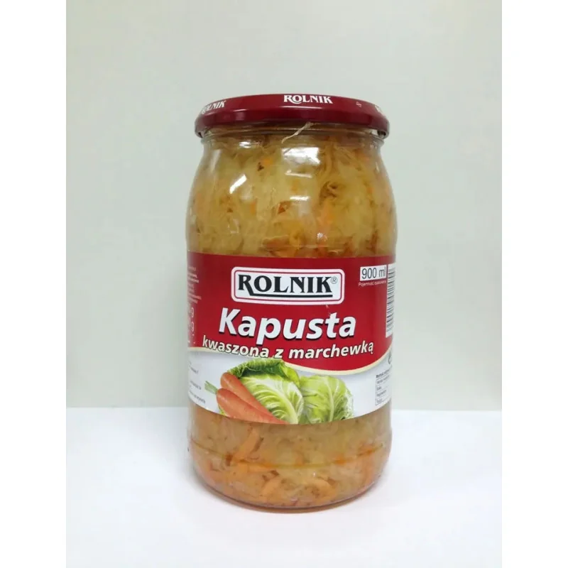 КВАШЕНАЯ КАПУСТА С МОРКОВЫО (900ML)