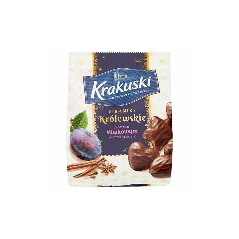 PIERNIKI O SMAKU SLIWKOWYM W CZEKOLADZIE 150 GR