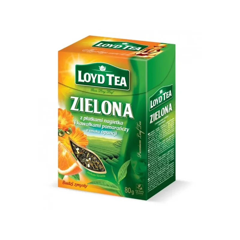 HERBATA ZIELONA Z POMARANCZY I OPUNCJI (80GR)