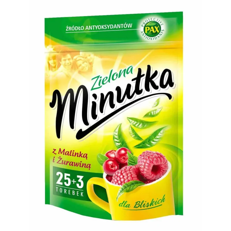 ЧАЙ ЗЕЛЕНЫЙ С МАЛИНОЙ И КЛЮКВОЙ (36,4GR)