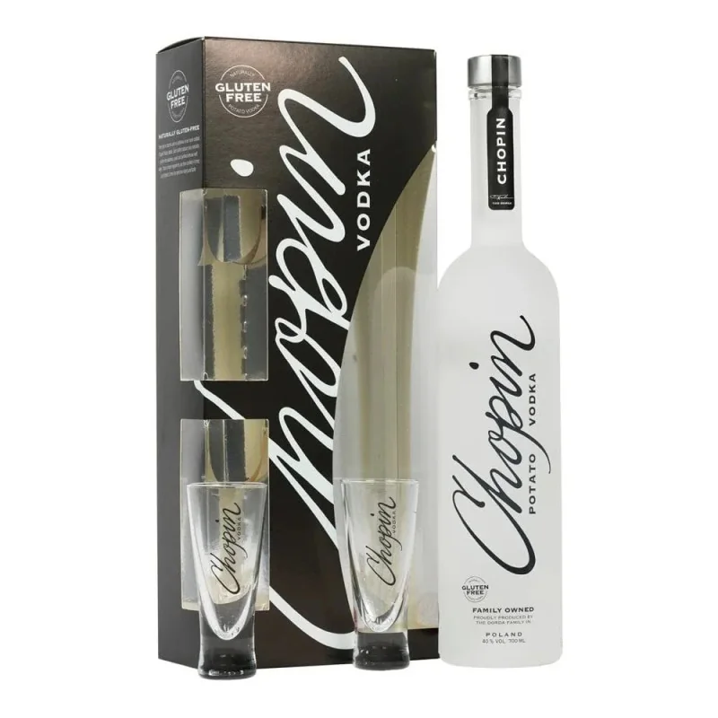 ΒΟΤΚΑ CHOPIN 0.7L & 2 SHOT GLASSES