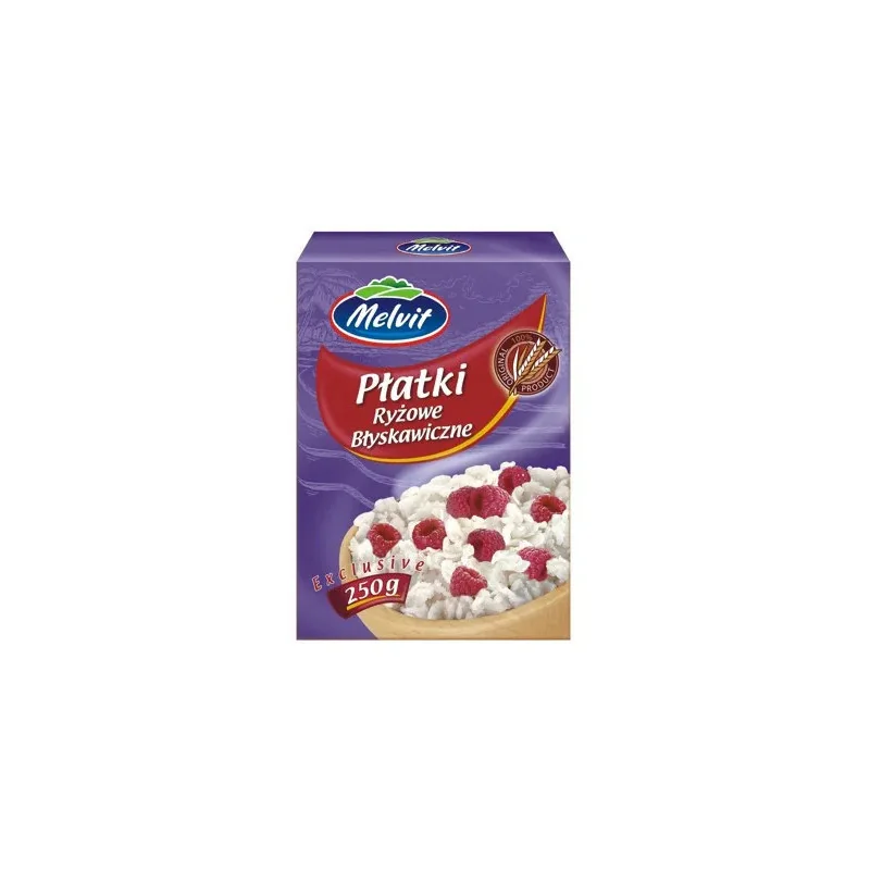 РИСОВЫЕ ХЛОПЬЯ БЫСТРОΓΟ ПРИГОТОВЛЕНИЯ 250g